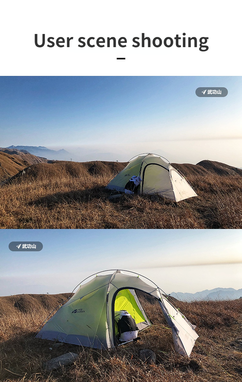 Cheap Goat Tents Mobi Garden Nature Hike Camping Tent Outdoor Light Riding Ultra light Professional Portable Lightweight Tent One Room One Hall   